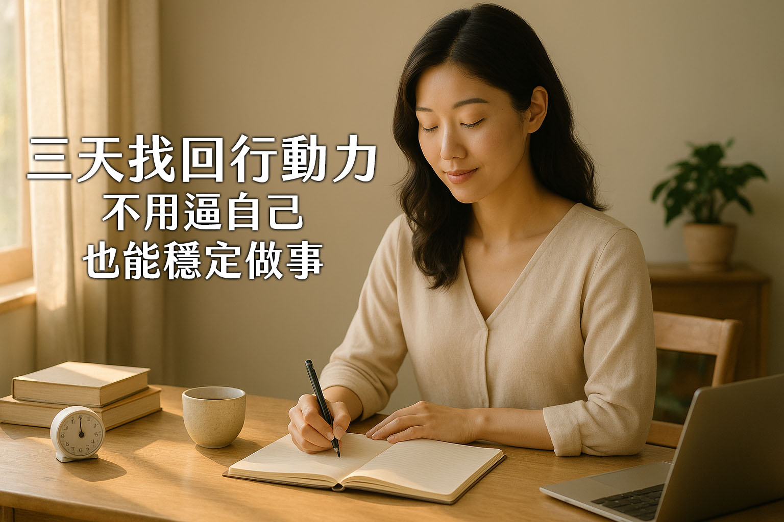 3天找回行動力：不用逼自己，也能穩定做事(預購方案)